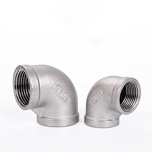 Codo de acero inoxidable 304 NPT de 1 pulgada y 90 grados para tuberías 3