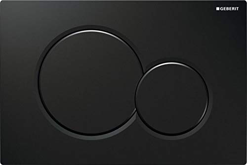 Geberit 115.770. DW. 5 Placa de accionamiento Sigma01, tirador de plástico, negro brillante RAL9005