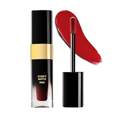 Comf.y Matte Pro Liquid Lipstick - Rust Raisin 02 | 10HR Longstay | Intense Color | Infused With Macadamia Oil & Olive Butter | Lightweight Super Smooth | No Dryness | No Alcohol, 5.5 ml (Pack Of 1)