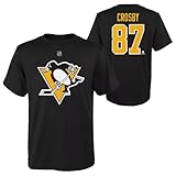 Outerstuff Sidney Crosby Pittsburgh Penguins #87 Youth Size Player Name & Number T-Shirt (Black, Youth X-Large-18/20)