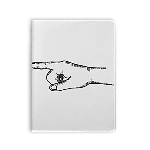 Carnet de notes à motif de geste couverture souple cahier ligné écriture dessin