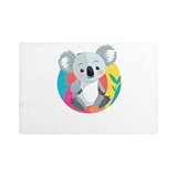 Avec une bonne résistance aux plis et à la chaleur, les sets de table QQOUPP Koala dans le monde coloré améliorent votre expérience culinaire en offrant une performance fiable dans les cuisines et les salles à manger, ce qui en fait un accessoire indispensable pour un usage domestique, les installations d'hôtel et les banquets où la durabilité et l'esthétique sont essentielles.