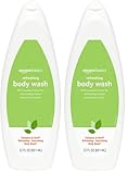 Amazon Basics Body Wash for Refreshing Skin, Cucumber, 22 fl oz (Pack of 2)