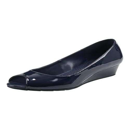 Bandolino Womens Candra, Dark Blue Patent, 8.5 Wide