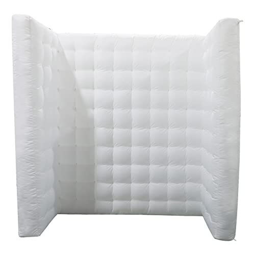 Portable Inflatable Photo Booth Wall (White,7.9 X 3.15 X 7.9Ft,),Staelea Inflatable Led Photo Booth Wall With Air Blower And Remote Controller, Photo Booth Backdrop For Wedding Event #TOP1