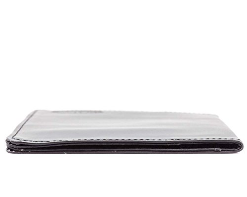 Big Skinny Leather Passport Holder Slim Wallet, Holds Up To 16 Cards And 2 Passports, Black #TOP4