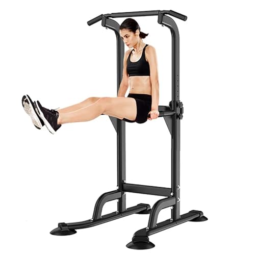 NAKEAH Pull -Up -Bar, Kraftungsturm -Trainingsgeräte für EIN verstellbare Höhenstillstandsbalken -Fitnessmaschine für Fitnessmaschine für EIN Home -Fitnessstudio,Schwarz