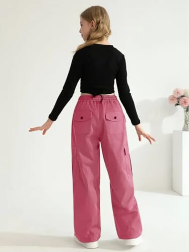 Image of TAGAS Cargo for Girls|Joggers for Girl| Cotton Cargo for Girls |girlscargo Lower|Relaxed Trouser(GC-45)