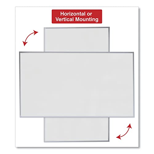 Universal Dry Erase Marker Board, Melamine, 72 X 48, Silver Aluminum Frame #TOP2