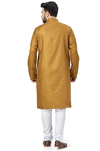 Image of BE ACTIVE Linen Blend Solid Pattern Trendy Comfortable Stylish Full Sleeve Kurta Men's Ethnic Wear