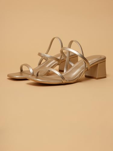 Image of ERIDANI Amaris Strappy Heels |Trendy Lightweight Durable Fashion Elegant Modern Design |Perfect Fit Soft Feel