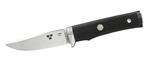 Fallkniven Tk2 Fine Edge Fixed Blade Knife With Leather Sheath, Black #TOP3