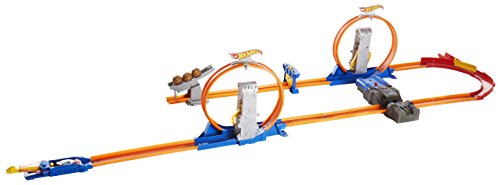 Preisvergleich Produktbild Mattel Hot Wheels CCJ26 - Doppel-Looping Superset, inklusive Beschleuniger