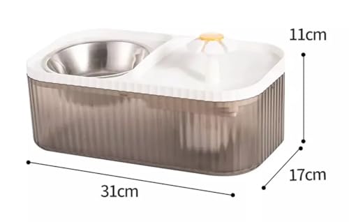 VITX Fonte de Água Pet Para Gato ou Cachorro Dispensador de Água Ultra Silencioso 3L com Bomba Intel