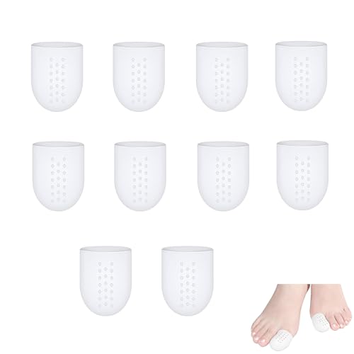 10 PCS Toe Protectors for Women, Big Toe Protectors for Women, Silicone Toe Protector, Toe Bandage for Big Toe, Big Toe Cap for Big Toe, Reduce Friction