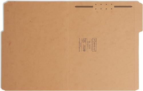 Smead Bağlayıcı Dosya Klasörü, 1 Bağlantı Elemanı, Güçlendirilmiş 1/3 Kesimli Tab, Mektup Boyutu, Kraft, Kutu başına 50 (14834) - Görsel 6