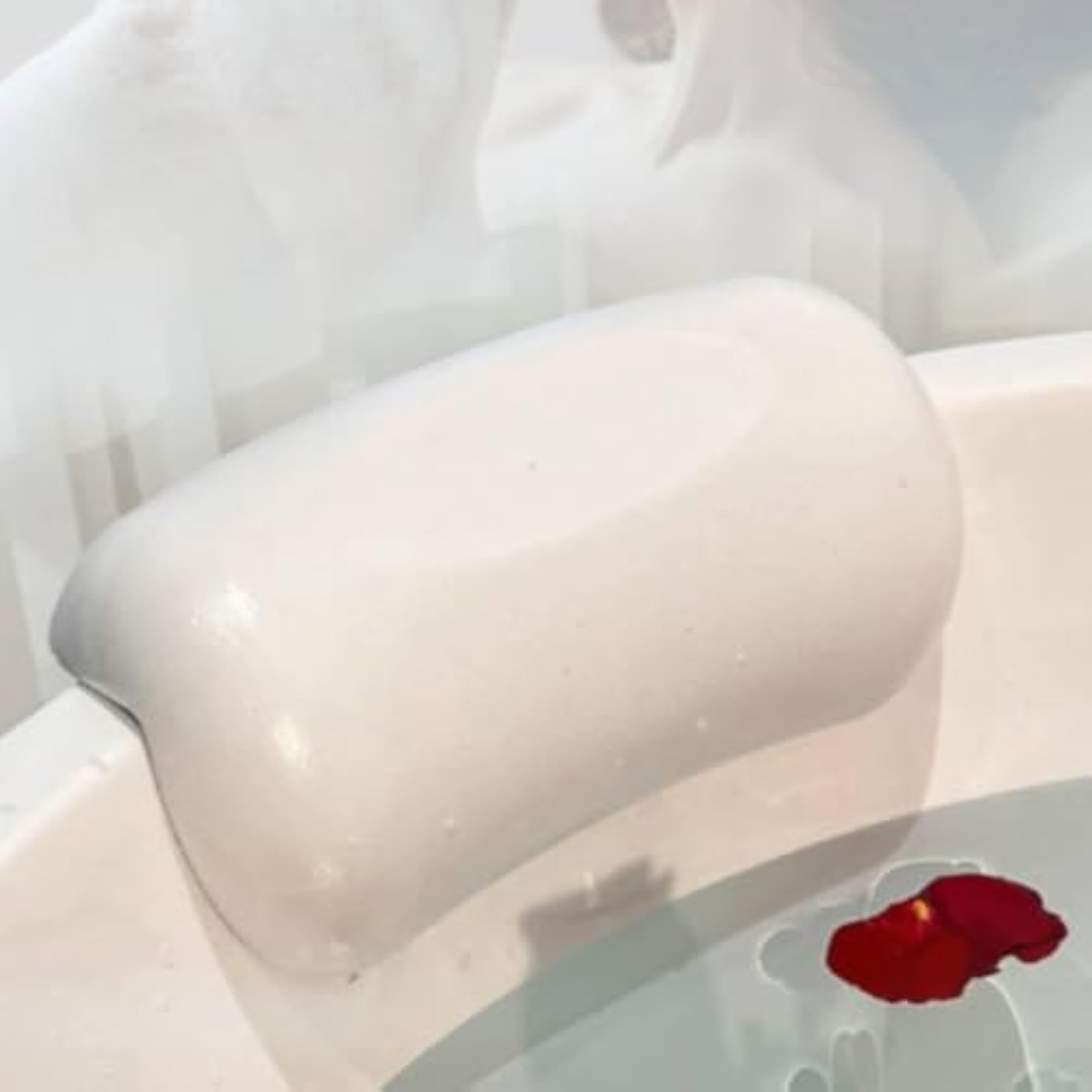 Contoured Waterproof Bath Pillow with Suction Cups
