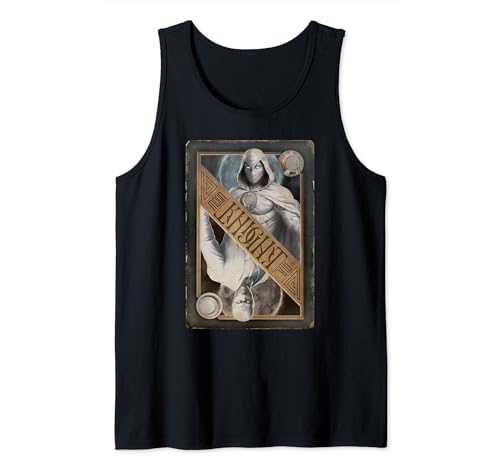 Camiseta tirantes Moon Knight Marvel en algodón transpirable con diseño split