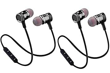 EASYSHOP QC-11 Wireless Headphones for Mobile Phone Sports Stereo Jogger,Running,Gyming Bluetooth Headset with Magnet Bluetooth Earphone Headphone with Mic, Sweatproof Sports Headset
