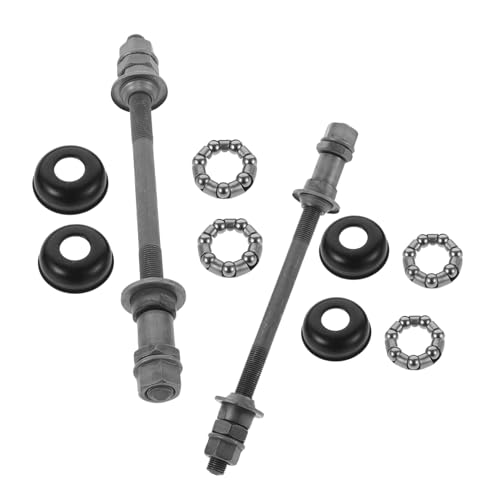 LALAFINA 2 セット ドラムシャフトコアロッド 自転車アクスルエクステンダー フロントアクスル ロードバイク用品 Silver