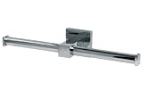 Bisk Arktic 01474 - Soporte para Rollos de Papel higinico (24 x 7,5 x 5 cm), Color Plateado
