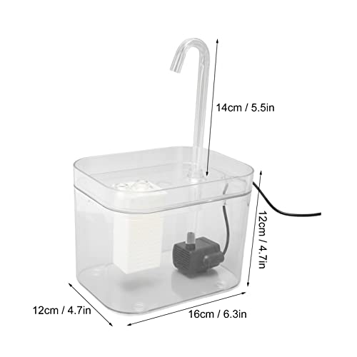 Fuente de agua automática para gatos 1.5L miniatura 6