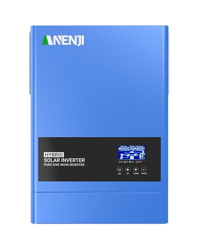 Inversor solar híbrido de 6200 W, 48 V DC/230 V CA, sinusoidal puro 120 A MPPT + alimentación de red, voltaje de entrada máx. PV 500 V con WiFi, 4 modos de carga para baterías de litio de 48 V para