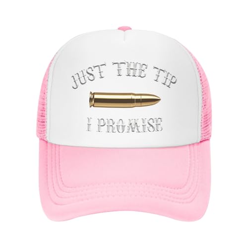 Just The Tip I Promise Trucker Hat Snapback Mesh Baseball Cap Unisex2