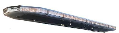 Tow Truck Light Bar | Wired | BATP Red/Blue/Amber with Clear Lenses | LED Light Bar | 60 Long | Stop Tail Turn | Warning Lights | 160 Watt