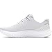 Under Armour Women's Charged Surge 4, (100) White/Distant Gray/Metallic Silver, 8.5, US
