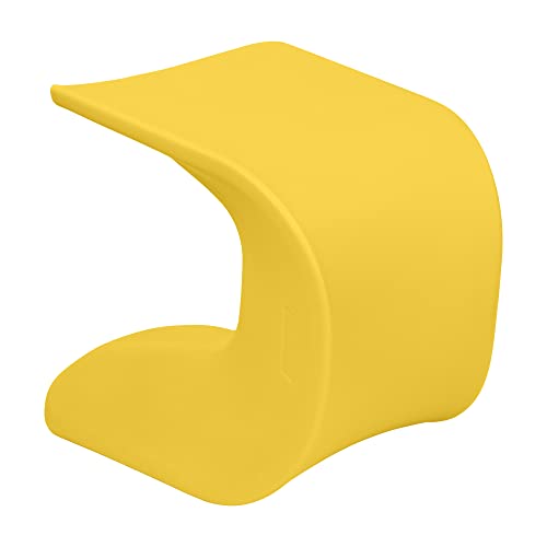Image of ECR4Kids Wave Seat Perch Stool, 18in - 19.6in Seat Height, Flexible Seating, Yellow