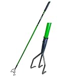 asy Shopping® Long Handle 3 Prong Garden Rake for loosening soil, levelling earth and gravel