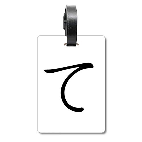 Étiquette de valise motif hiragana en finition premium
