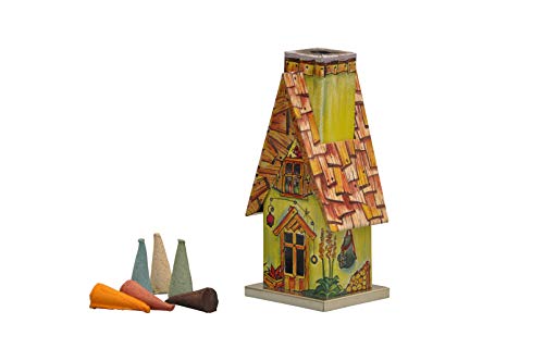 KNOX Räucherhütte aus Metall - Motiv: Waldhütte - für...