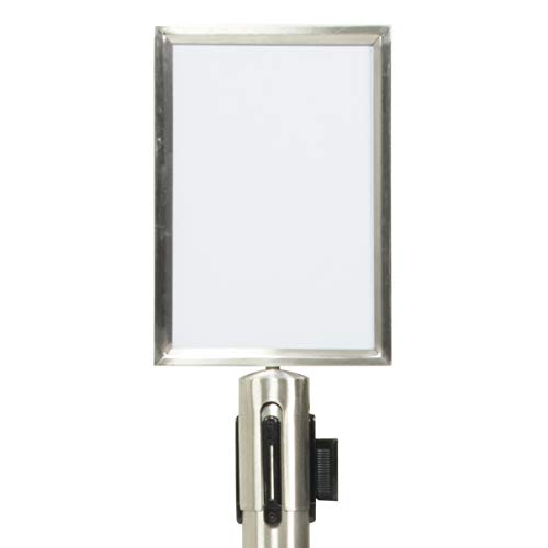 Securit Porte-affiche en acier inoxydable Portrait A4