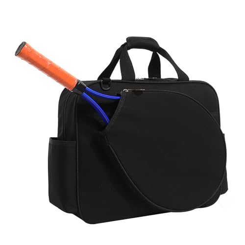 Bolsa para raqueta de tenis, gran soporte impermeable, maletín de transporte de bádminton | Diseño Sleek Sports Gear Design, temática de partido al aire libre, función compacta duradera, memoria de