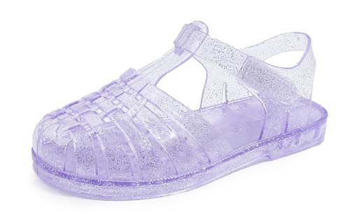 Image of GUGUYeah Jelly Sandals for Girls,Closed Toe Princess Costume Summer Dress Shoes Fisherman Gladiator Water Beach Flat Sandals for Toddler /Little Kid /Big Kid