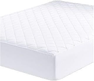 UYEESE Double Size Mattress Protector - Quilted Extra Deep Pocket Mattress Cover, Breathable Hypoallergenic and Noiseless Mattress Pad Fitted Bed Sheet (Double 137 x 191 + 40 cm)
