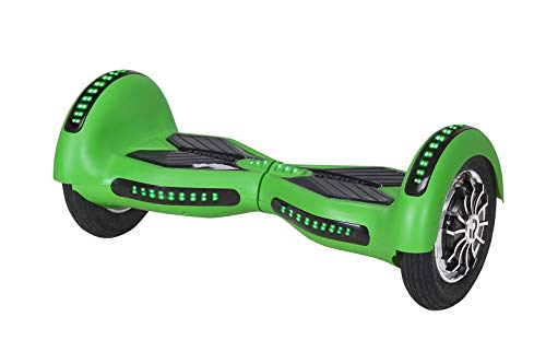 Robway W3 Hoverboard - Das Original - Integrierte Lautsprecher - Self Balance - 10 Farben - Bluetooth - 2 x 400 Watt Motor - 10 Zoll Luftreifen (Grün Matt) Cover