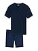 Produktbild Uncover by Schiesser Herren Pyjama Kort Schlafanzug kurz, Nachtblau, 54 EU
