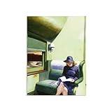 MYCGGDGH Impresión de lienzo por Edward Hopper New Realism Wall Art ARTer Pinturas al óleo famosas Reproductions Decoraciones de arte para dormitorio 100x70cm(33x28in) Sin marco