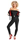 Premium Grease Sandy Costume for Women - Officially Licensed Grease Movie Character Cosplay Outfit & Accessories S Black