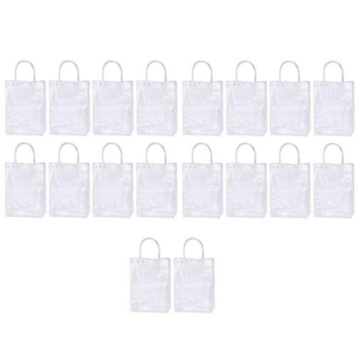 minkissy Pvc Tote Bag for Present Wrapping Storage Handle Design 18pcs Set 15x7x20cm Boys and Girls Candy Toy Bag
