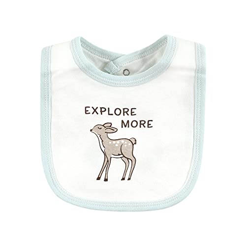 Image of Touched by Nature Unisex Baby Organic Cotton Bibs, Dreamy Woodland, One Size