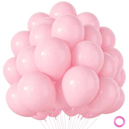 Geburtstags Luftballons Rosa 100 Stück rosa luftballons mit Latex Helium Ballons Pink ballons für Mädchen Frau Prinzessin Geburtstag Boho Hochzeit Verlobung Babyparty Baby Shower Party Deko 12 Zoll