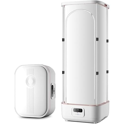 Standing Garment Steamer, Collapsible Automatic Wireless Vertical Steam Iron with Wrinkle Removal Clip, Hanging Ironing Machine for Clothes Household Appliance