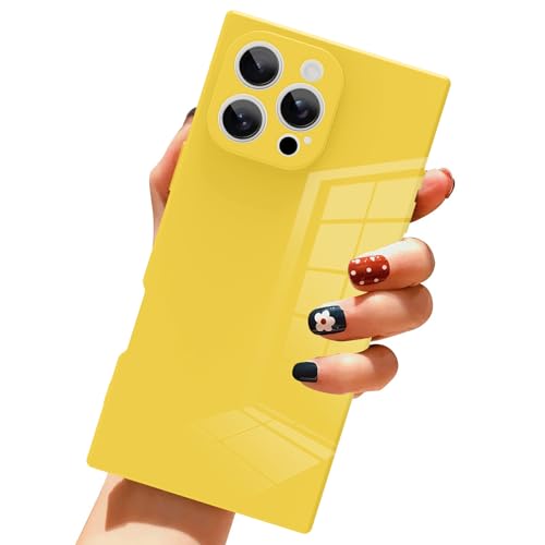 Coque iPhone 16 Pro Max TPU antichoc jaune pour une protection intégrale mince
