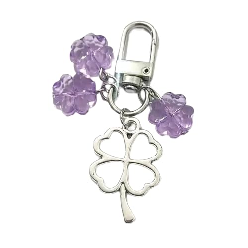 ポリアクリル酸クアドリフォイルトリフォイル電話電話ベルトチャームカメラのための芸術家キーチェーン