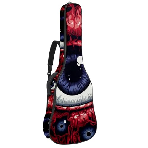Sac de transport pour guitare acoustique à motif Halloween avec poches