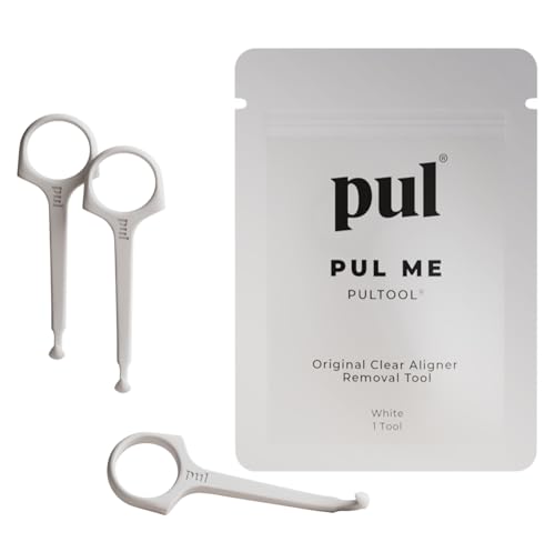 Image of PUL Pack of 3 Aligner Removal Tool - Invisalign Remover Tool & Retainer Hook for Clear Aligners, Trays & Night Guards - Reusable Invisalign Accessories, Aligner Hooks & Retainer Removal Hook - White